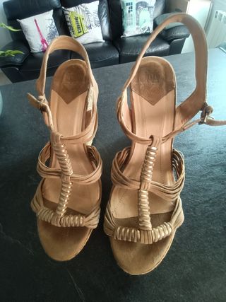 Sandalias de cuña, Massimo Dutti, 38
