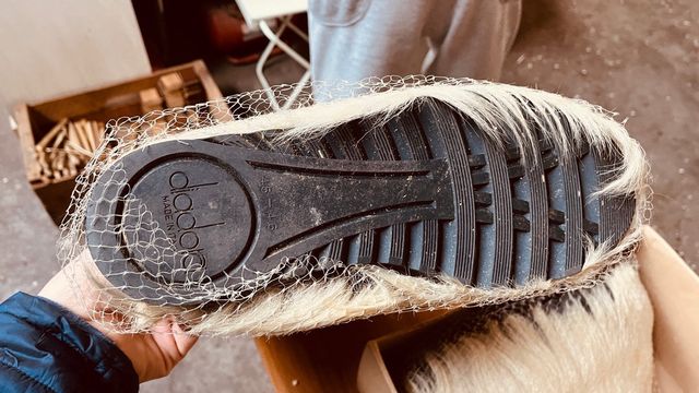 Stivali dopopista diadora in pelo di capra