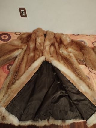 Abrigo de piel de zorro