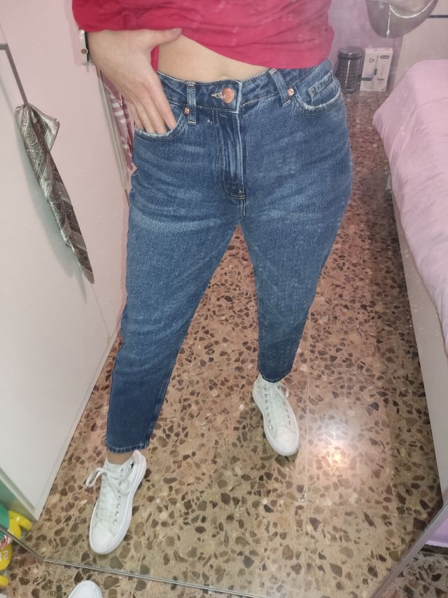Pantalon vaquero mom