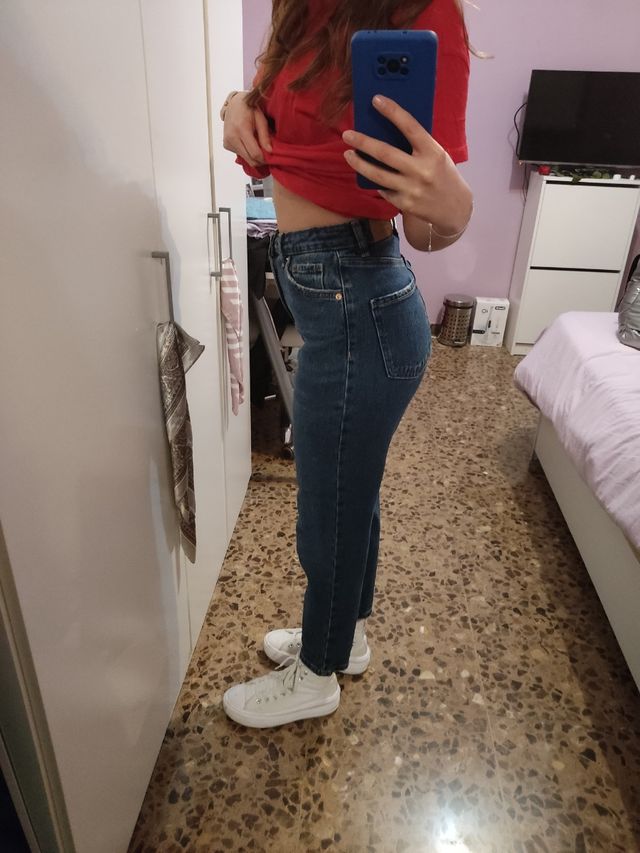 Pantalon vaquero mom