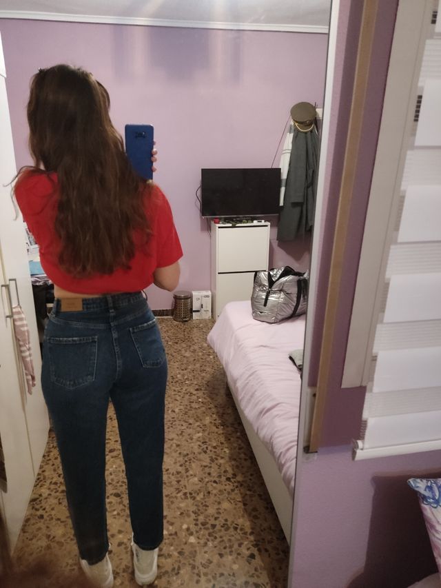 Pantalon vaquero mom