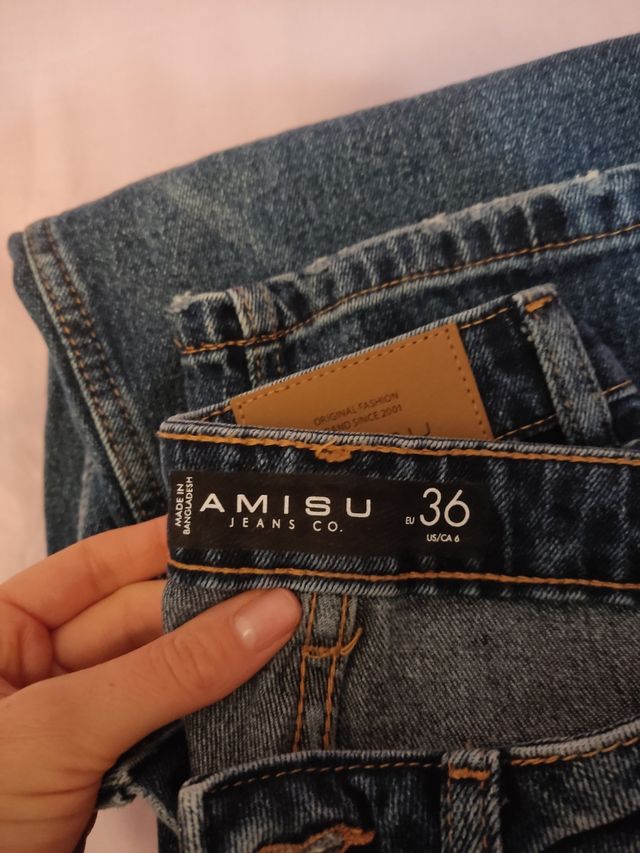 Pantalon vaquero mom