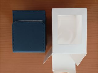 Deck Box Magnético Poli Piel Color Azul Deck Box