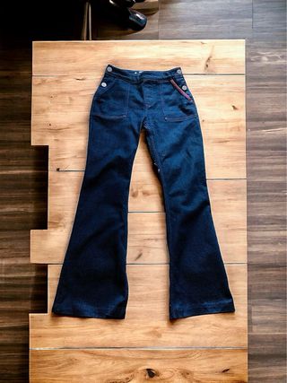 con Etiqueta T Hilfiger Xs Peto denim azul,cuero