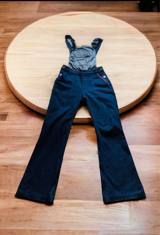 con Etiqueta T Hilfiger Xs Peto denim azul,cuero