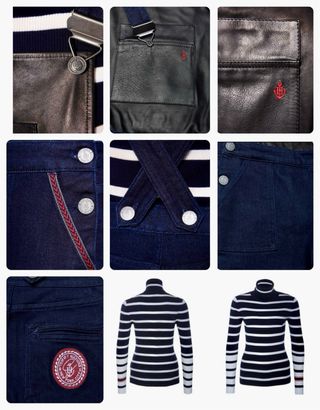 con Etiqueta T Hilfiger Xs Peto denim azul,cuero