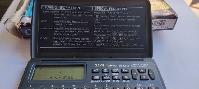 Diario electrónico citizen ED-2800