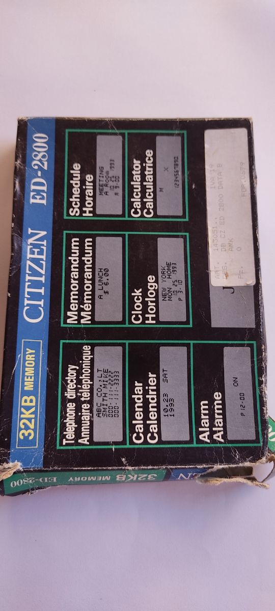 Diario electrónico citizen ED-2800