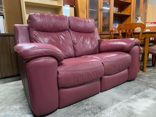 Sofá 2 plazas piel relax eléctrico SEGUNDA MANO