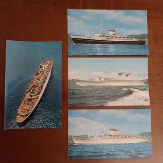 Postales de barcos años 60. Siglo XX