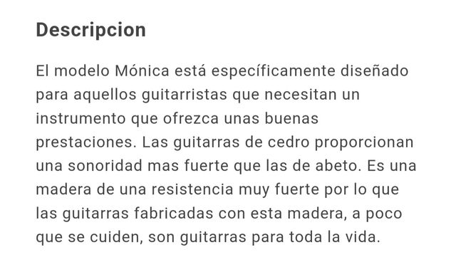 GUITARRA ESPAÑOLA ADMIRA MODELO MÓNICA