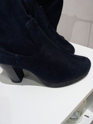 Botas elásticas azul marino