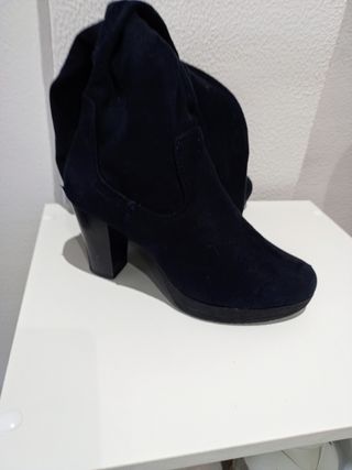 Botas elásticas azul marino