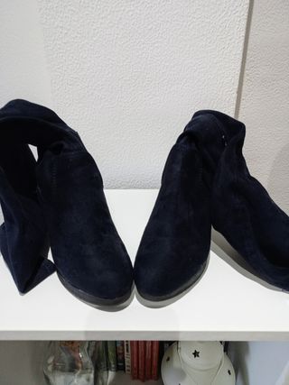 Botas elásticas azul marino