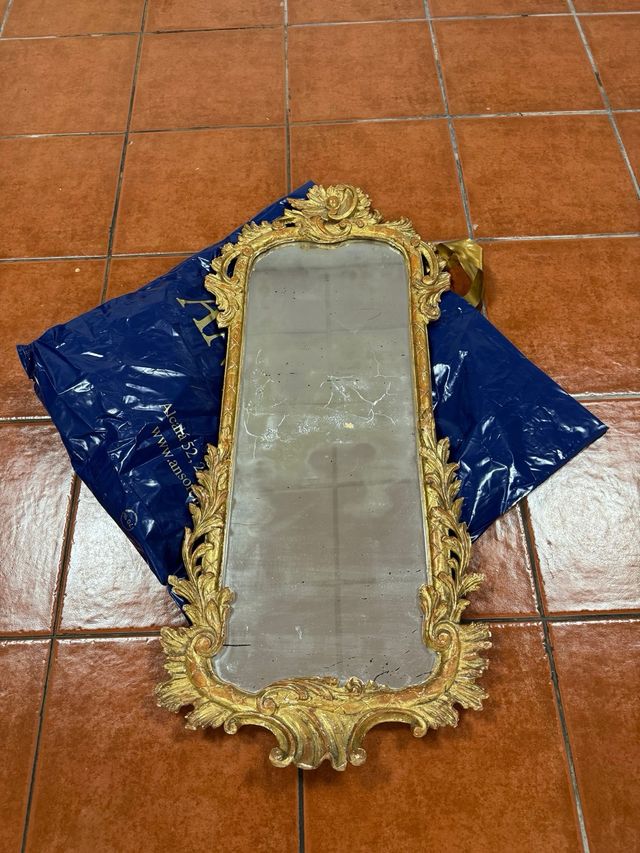 Espejo dorado rococo