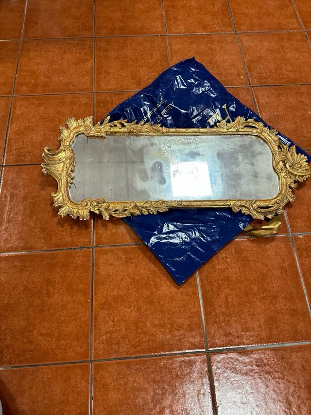 Espejo dorado rococo