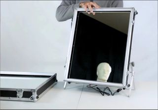 Espejos flightcase make up producción.