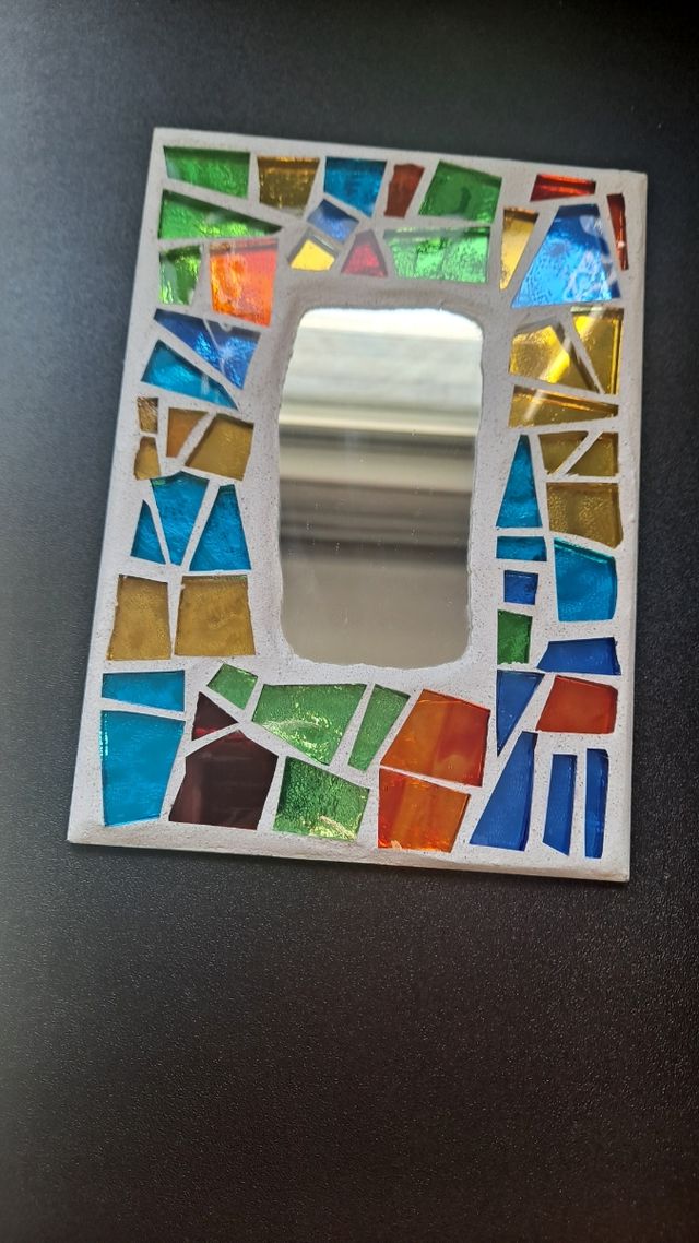 Espejo decorativo de critales de vidrio