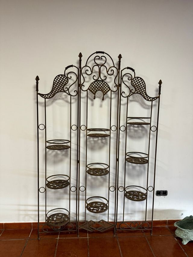 Hierro forja florero decoracion