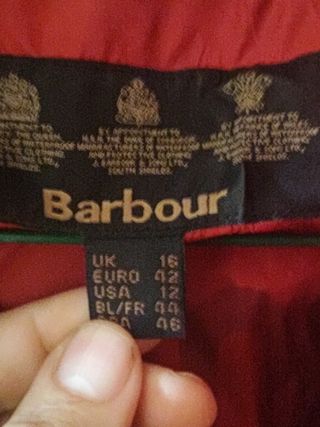 Chaqueta roja Barbour 