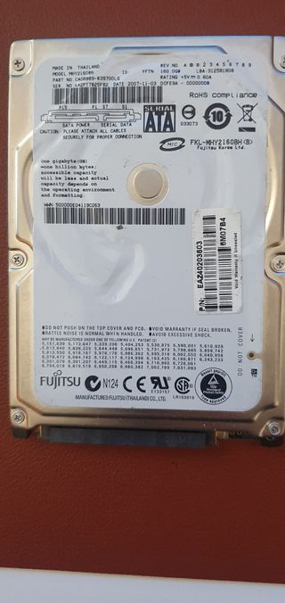 Disco duro Fujitsu 160 GB