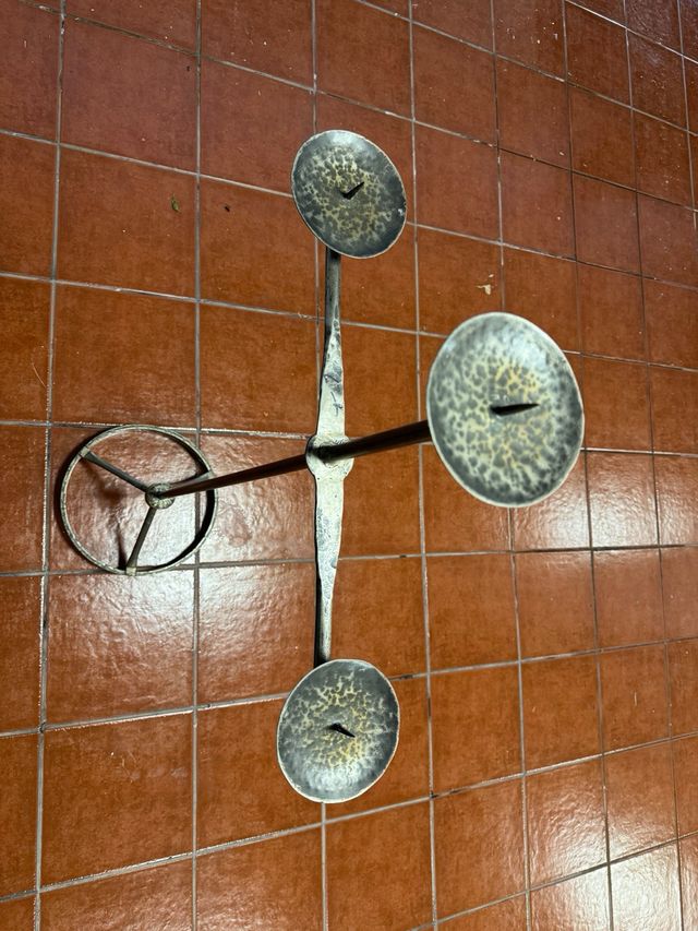 Hierro forja candelabro