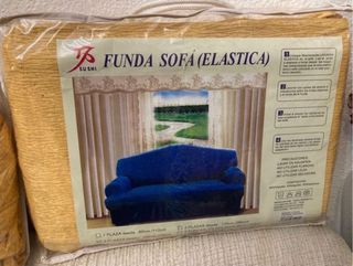 funda nueva elastica amarilla para 2 plazas nueva