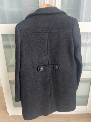 abrigo negro mujer massimo dutti talla 42