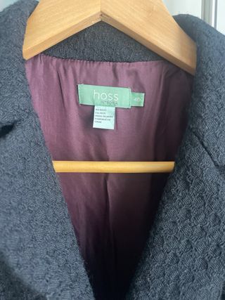 abrigo negro hoss intropia talla 4o