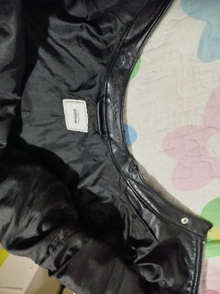 Chaqueta mujer polipiel negra talla 44