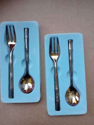 Posate da frutta e dessert in silver plated, NUOVE