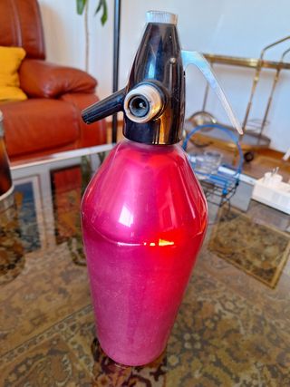 Sifón vintage metal decoración