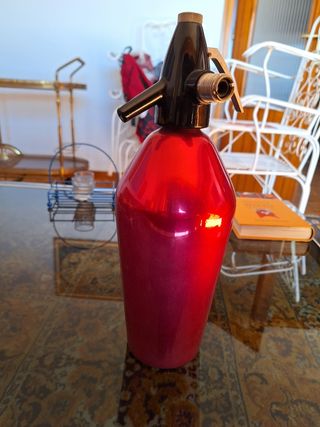 Sifón vintage metal decoración