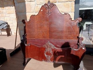 Cabecero madera antiguo