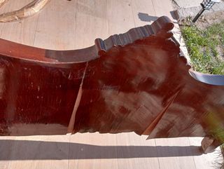 Cabecero madera antiguo
