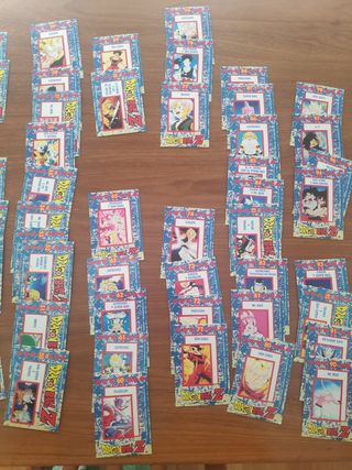 Cartas Dragón Ball Z plateadas