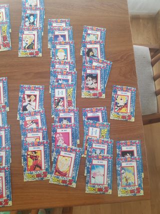Cartas Dragón Ball Z plateadas