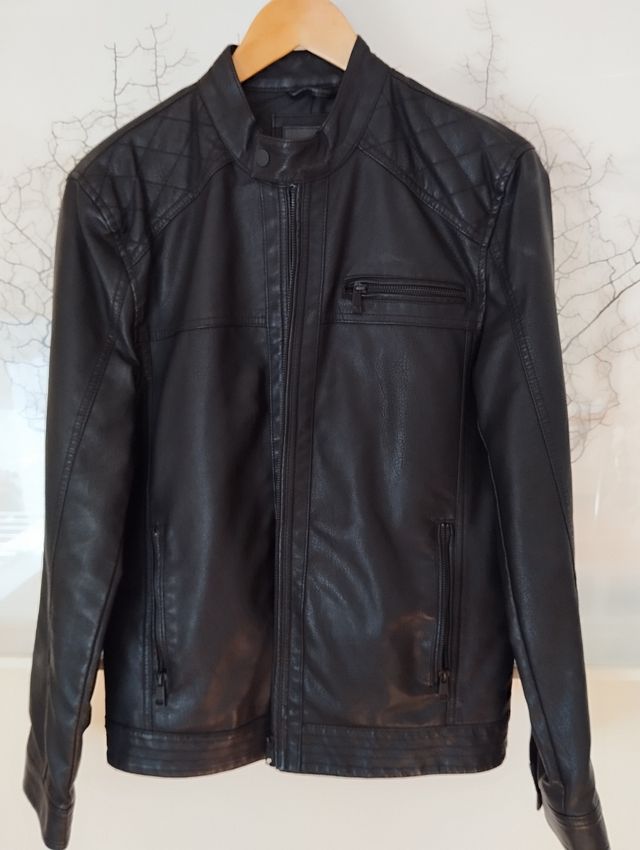 Giubbotto Uomo pelle nera