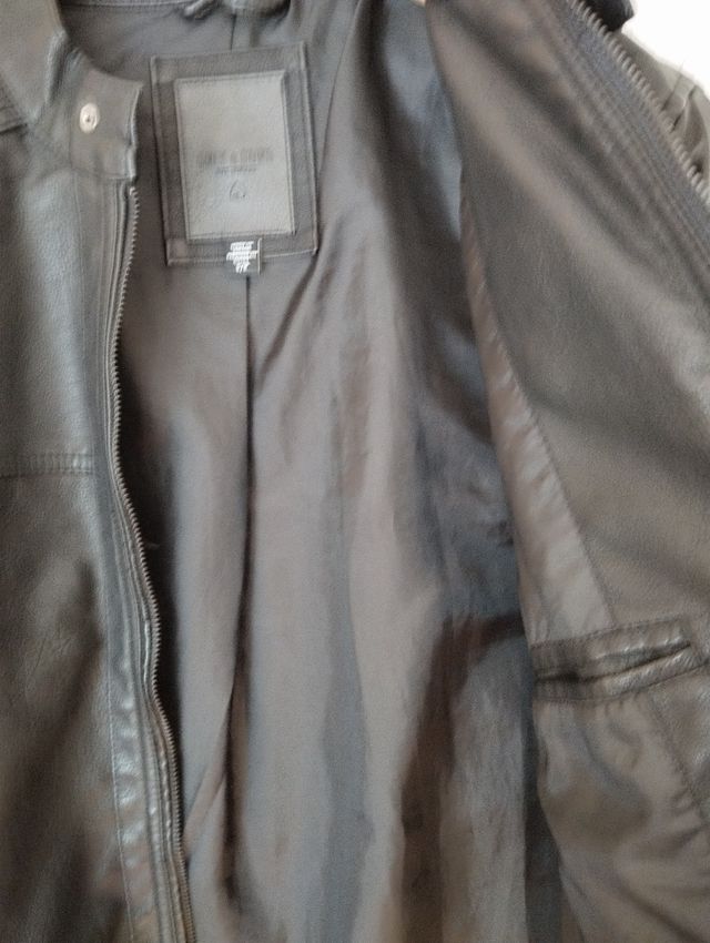 Giubbotto Uomo pelle nera