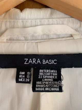 americana Zara blanca