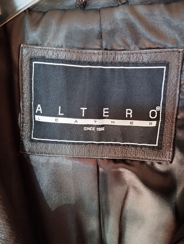 Giubbotto donna pelle marrone