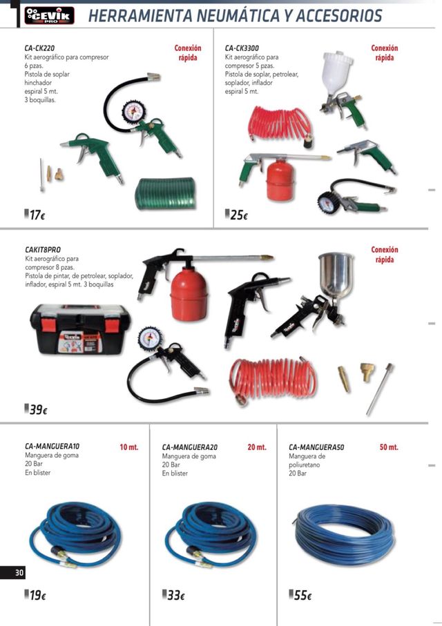 KIT NEUMATICO 8 PIEZAS CEVIK Nuevo
