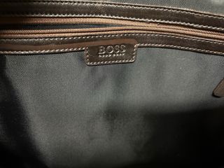 borsa hugo boss in pelle e tessuto