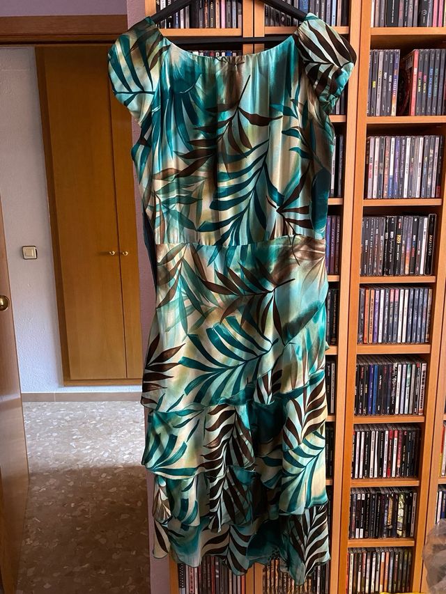 Vestido estampado largo