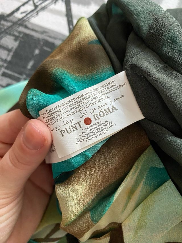 Vestido estampado largo