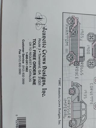 Schema punto croce - auto varie