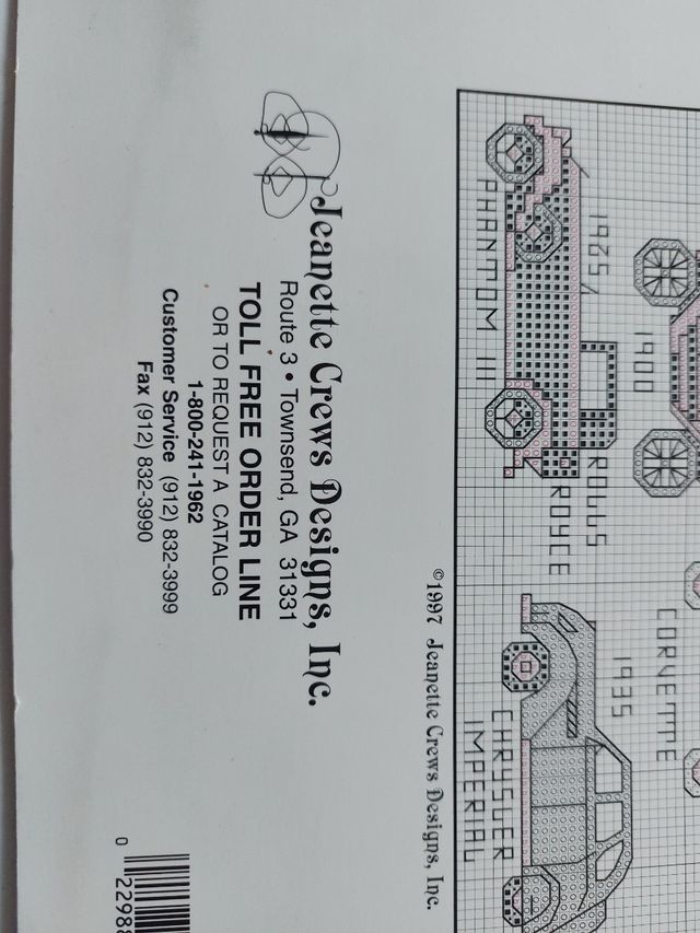 Schema punto croce - auto varie