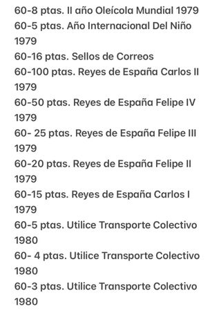 SELLOS ESPAÑA 1978/79/80