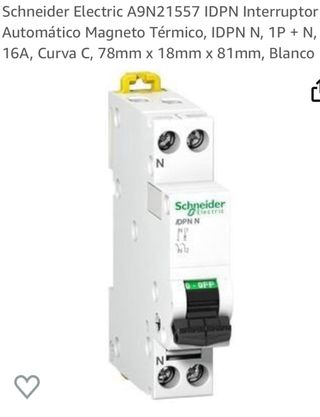 Interruptor Magneto Termico iDPN 16A curvaC